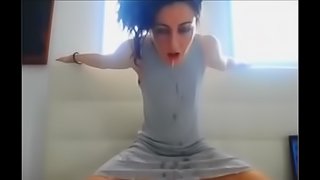 Eyerolling bitch drooling in shaking orgasm