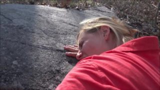 Frangelica Piss' in a parking lot during the day and gets poked in a park 2 for 1 Special;)