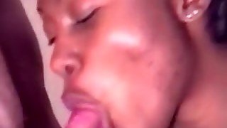 Horny Beautiful European Sista Blows 2 White Dicks