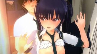 3D Schoolgirl Creampied Three Times!