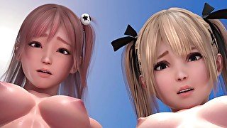 🇺🇸Intro • DOA 🩷 Honoka 🎮 Gameplay • Peleas ,  waifus y una Mamada de premio! 🤜🏻💥🤛🏻💃👅🍆💦