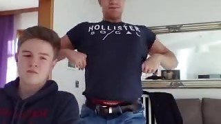 Muscle German Boy Shows His Very Big Ass At His Friend