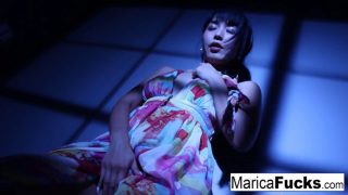 Japanese Pornstar Marica gets nude