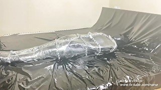 Bodysuit 5 layers and mummification wrap orgasm