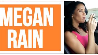 SMOKING WITH MEGAN RAIN IN THE CAR