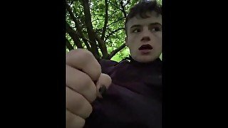 Wank in the woods