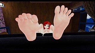 Anime Feet in your Face