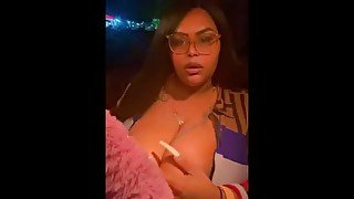 Ebony oils huge tits in car onlyfans : prettyassravia