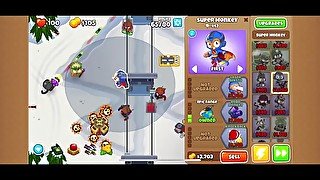 Bloons get fucked in the snow on hard