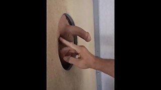 Getting Jerked off at the GloryHole