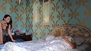 Brunette POV Blowjob Big Dick and Doggystyle in the Morning - Cum Inside