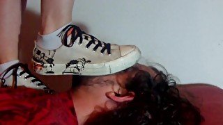 Face trampled by Converse