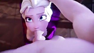 Elsa Deepthroat 3D Hentai