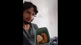 3 Hot dogs, Horny Hot guy Vlogging his hot dogs