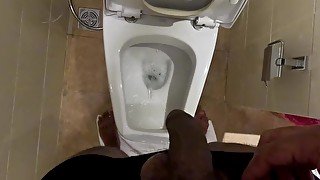 Big Black Cock Pissing in Slow Motion  BBC Pee 4k