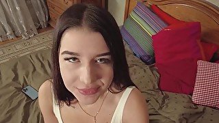 Petite babe with a tight body loves POV screwing a lot