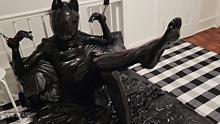 Bound Latex Cat Gurl Doll - Side Of Light - LatexGurl LatexGiirl SideOfLightStories not AHStories