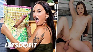 HORNY HOSTEL - AMAZING ENCOUNTER - The Brunette Compilation Part 10