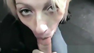 Blonde sucks and fucks her way out of being arrested