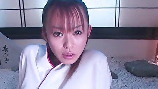 Shy Asian model Moe Shinohara gets fingered by a stranger