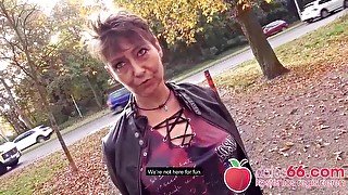 Ugly Short Hair Granny Milf Pounded Outdoors In Germany!