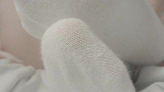 CRUSHED by GIANTESS' FEET WHITE SOCKS (ASMR) (10 min!)