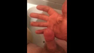 masturbation while taking a shower