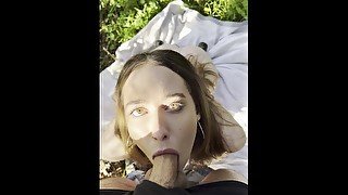 Great blowjob in the great outdoors