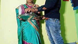 Karwa chauth special ma bangali behe bako jodile first chikyo ra blowjob garyo room ma