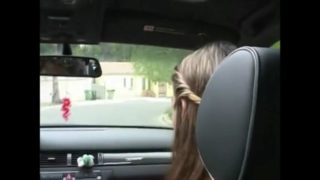 Blowjob in car on the highway