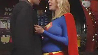 Supergirl has big tits and takes his cock