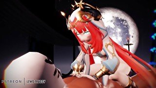 Genshin Impact - Nilou Xmas Ride [4K UNCENSORED HENTAI]