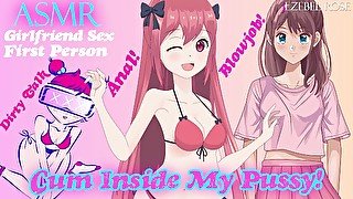 ASMR Dirty Talk "Cum Inside My Pussy!" Girlfriend Roleplay