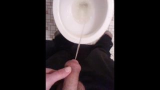 POV Pissing After Pre-Cumming; Vlogging About My HRT