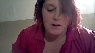 Sassy red haired chick sucks dick like professional whore