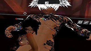 VRChat Mute SLUT gets her pussy destroyed by MASSIVE cock POV