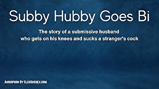 SUBMISSIVE HUSBAND SUCKS COCK - Audiobook, English Voice