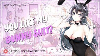 Your Crush Wears a Bunny Costume… And Wants You to Breed Her!  ASMR Audio Roleplay