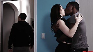 Interracial fucking in the bedroom with cheating wife Chanel Preston