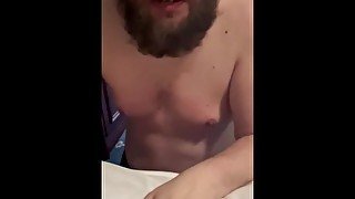 Beard soaked in cum