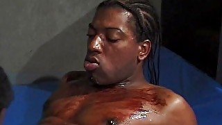 Wrestling black homosexuals banging and dick sucking