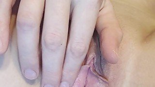 Close up masturbation with unicorn chell