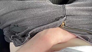 TOUCHING MYSELF IN A PUBLIC PARKING LOT!