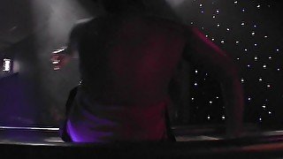 front row at amateur strip night at woodies show club in cedar rapids iowa