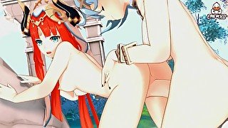 Nilou and Faruzan Futa Sex - Genshin Impact Hentai 3D FULL 4K 60 FPS