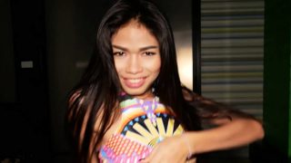 Young ladyboy teen hottie amazing bareback anal fucking