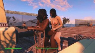 ВВС girl. Sexual adventures in the world of fallout 4. Erotic clothing  Porno Game 3d