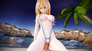 Yu Gi Oh - Dark Magician Girl Fucked On The Beach [PREMIUM 4K UNCENSORED]