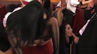 Crazy amateurs enjoying a real life sex party