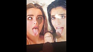 Charli & Dixie D'Amelio face up bukkake cumtribute,tiktoker,stremer